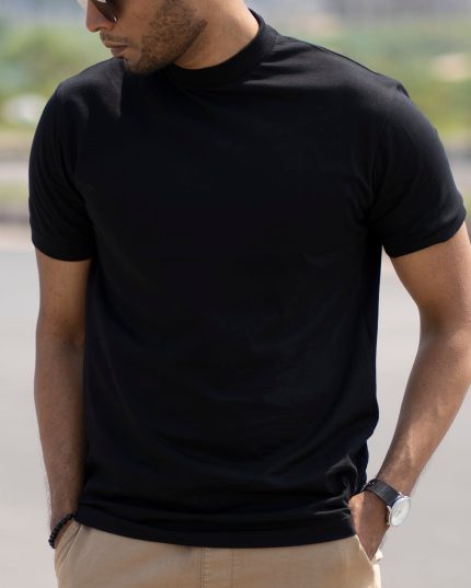 Premium Crewneck Black T-shirt