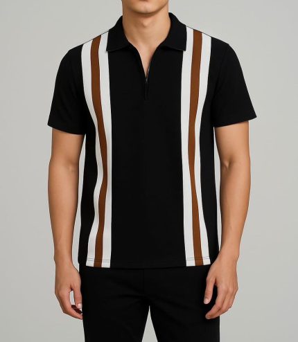 Premium Classic Pique Black Polo Shirt For Men