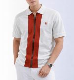 Premium Full Zipper Orange T-Shirt For Men