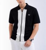 Premium Full Zipper Black T-Shirt For Men